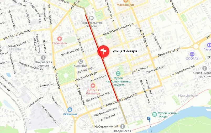 Поликлиники оренбург карта. Улица 9 января оренбург на карте. 9 января оренбург на карте. 9 января 33 оренбург. 9 января 33/2 оренбург.