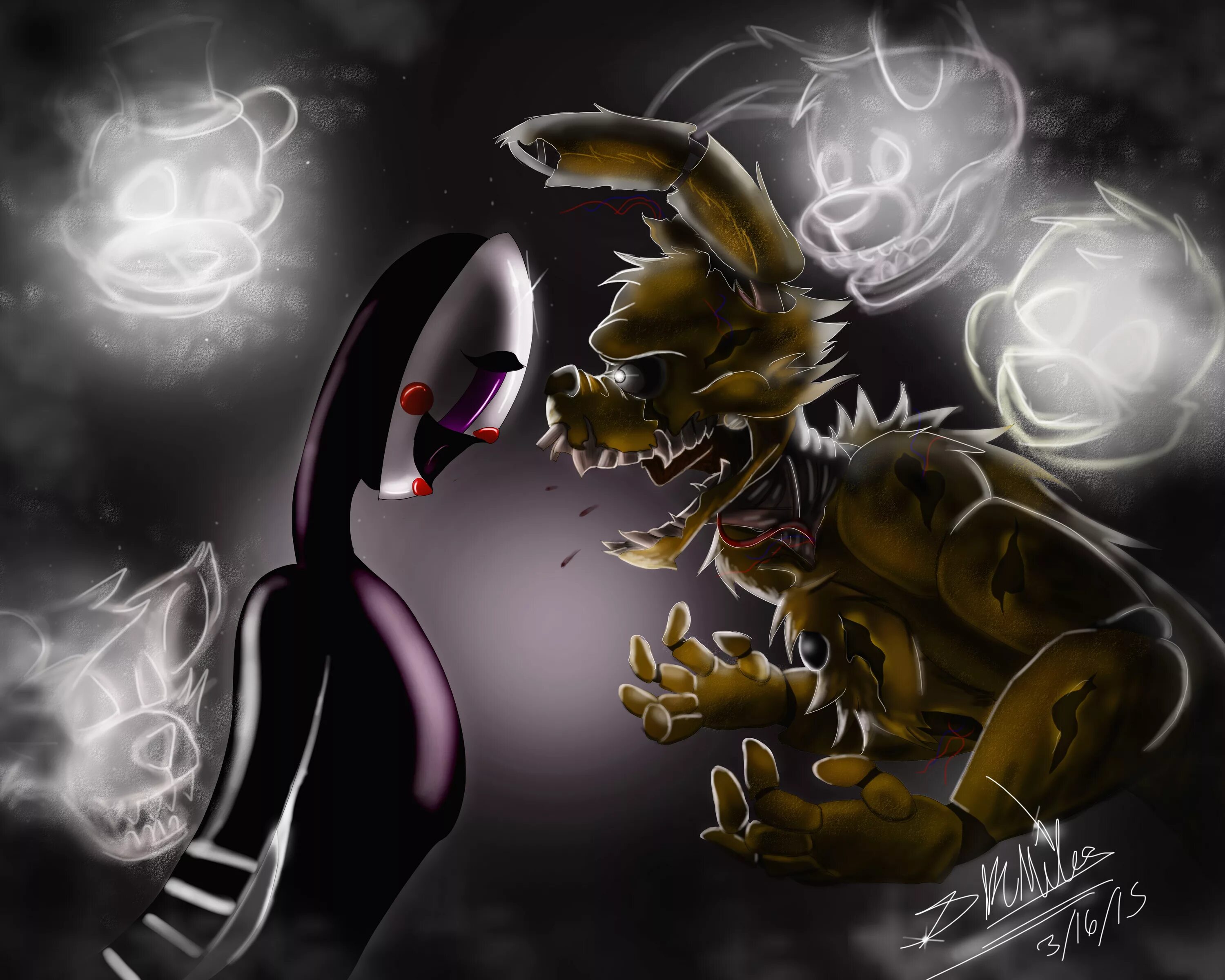 Springtrap x puppet