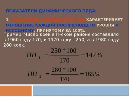 Наглядный показатель