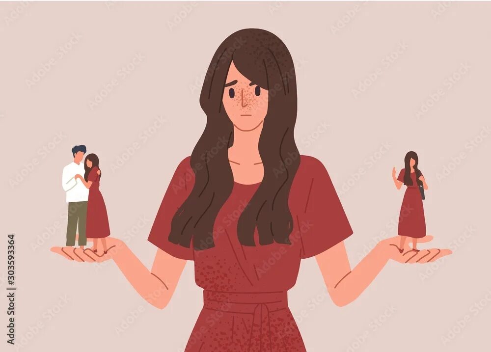 Заместительные отношения девушки. Relationships иллюстрации. абьюзивные отношения арт. картинки дилемма девушка. абьюзивные отношения рисунки.