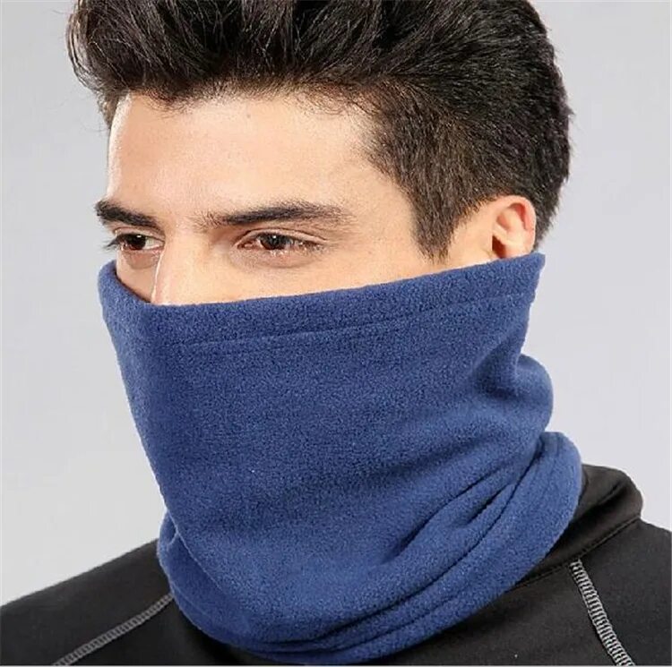 Шарф-снуд Thermal Neck Warmer Black / Black. Хомут на шею мужской. Шарф на шее мужской. Шарф горло мужской. Закрыть лицо шарф