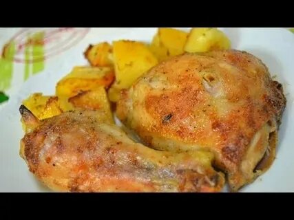 Вкусная курица в духовке ножки