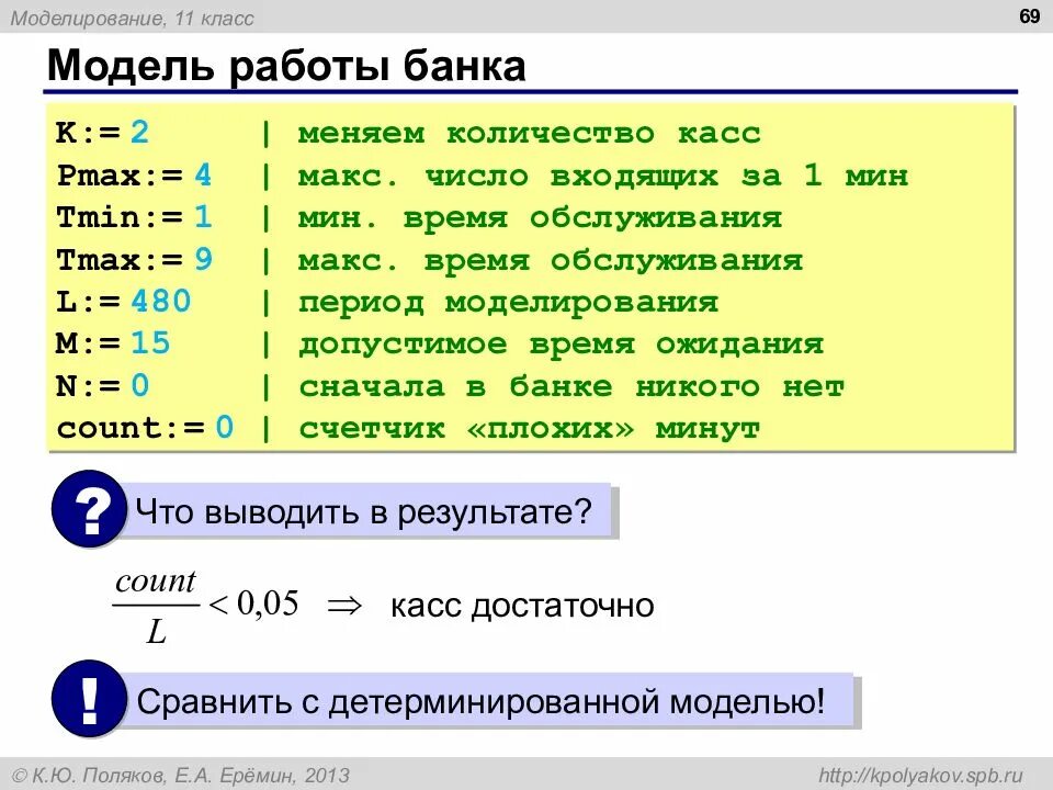 Моделирование работы банка. Модель работы банка. Моделирование работы в банке. Изменить Кол-во. Работа в банке 2 через 2