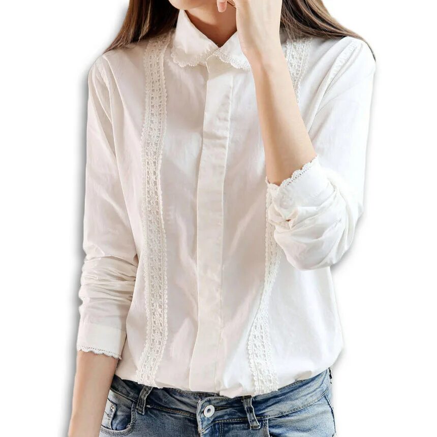 хлопковая рубашка женская