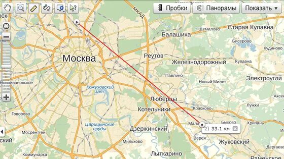 Карта купавны московской