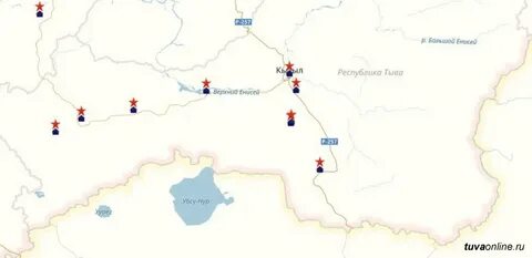 Где находится республика тыва на карте