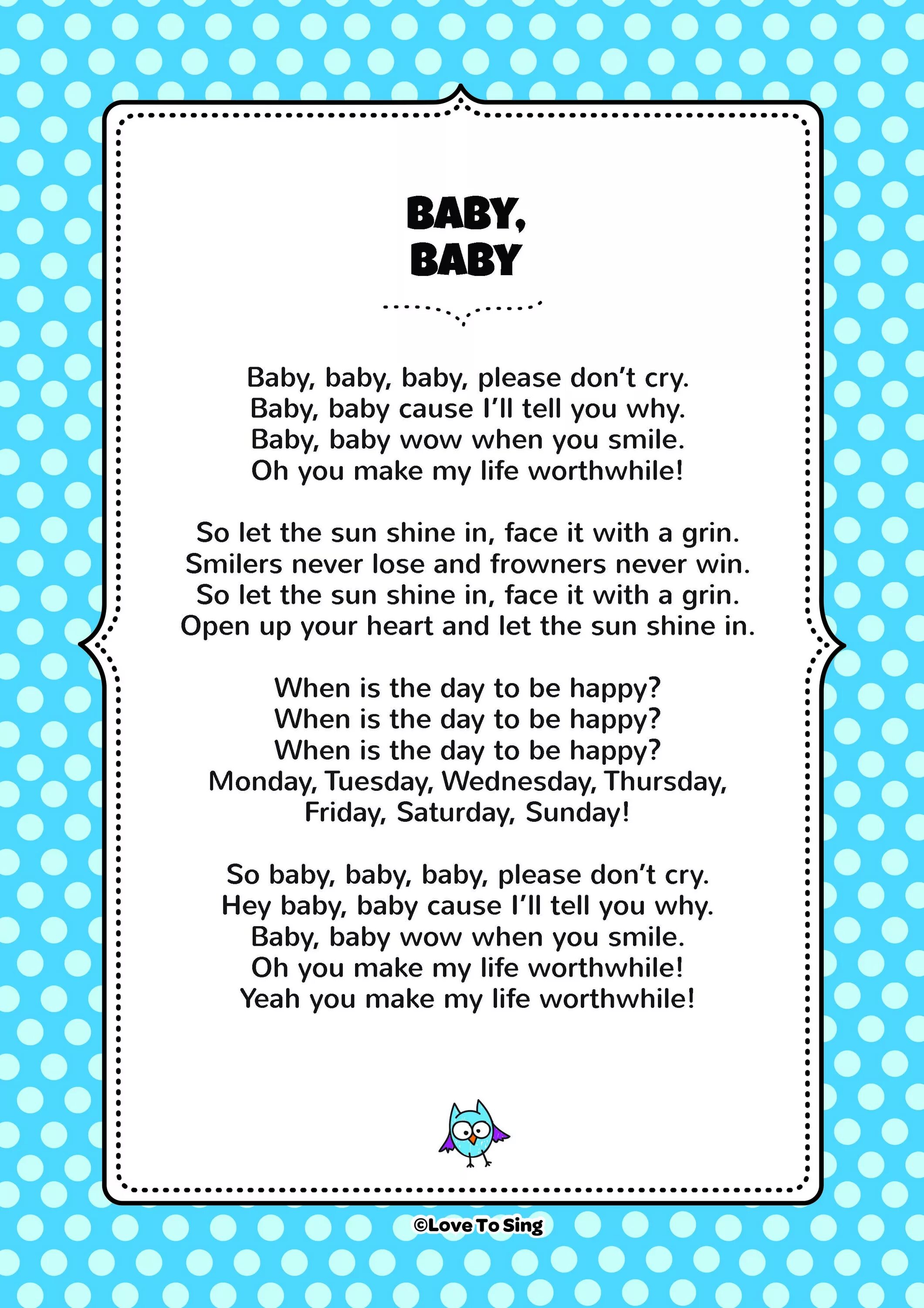 Бэйби бэйби ю песня. Песня Baby. О Беби Беби песня. Baby Baby Baby песня. Трек бейби на английском.