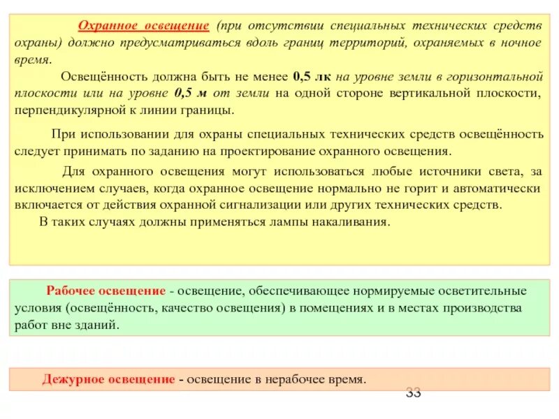 Какое оборудование должно предусматриваться