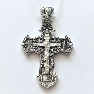 Серебряные крестики мужские на шею
