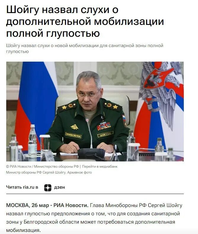 Шойгу назвал глупостью дополнительную мобилизацию. Шойгу назвал глупостью дополнительную мобилизацию