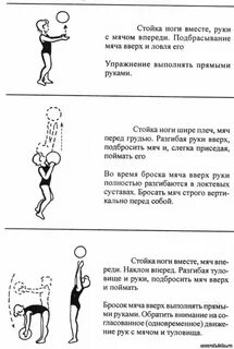 Бросание мяча вверх