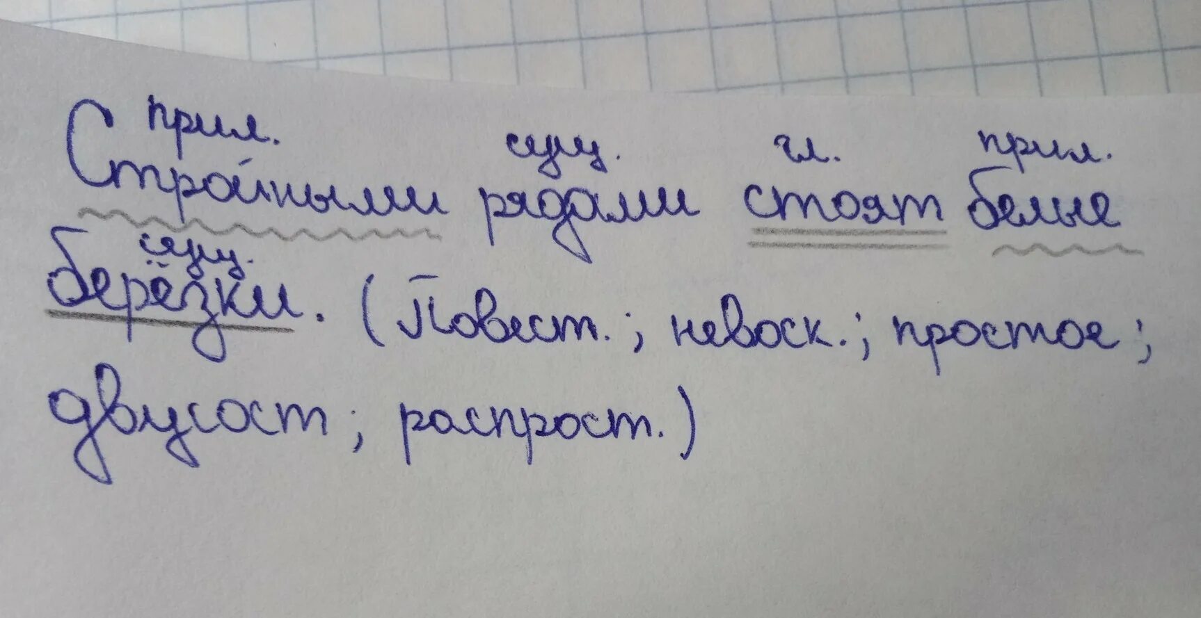 Синтаксический разбор белыми. Синтаксический разбор предложения. Белый синтаксический разбор. Синтаксический разбор предложения.Берёзки. Синтаксический разбор береза.