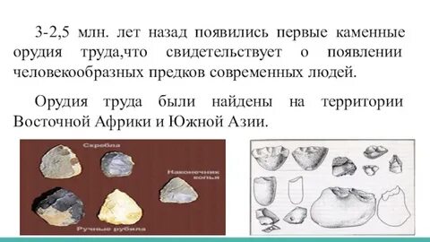 Последовательность орудий труда