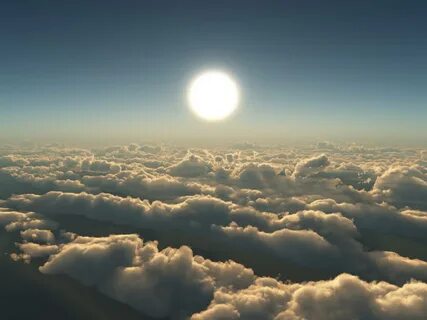 High up into the sky