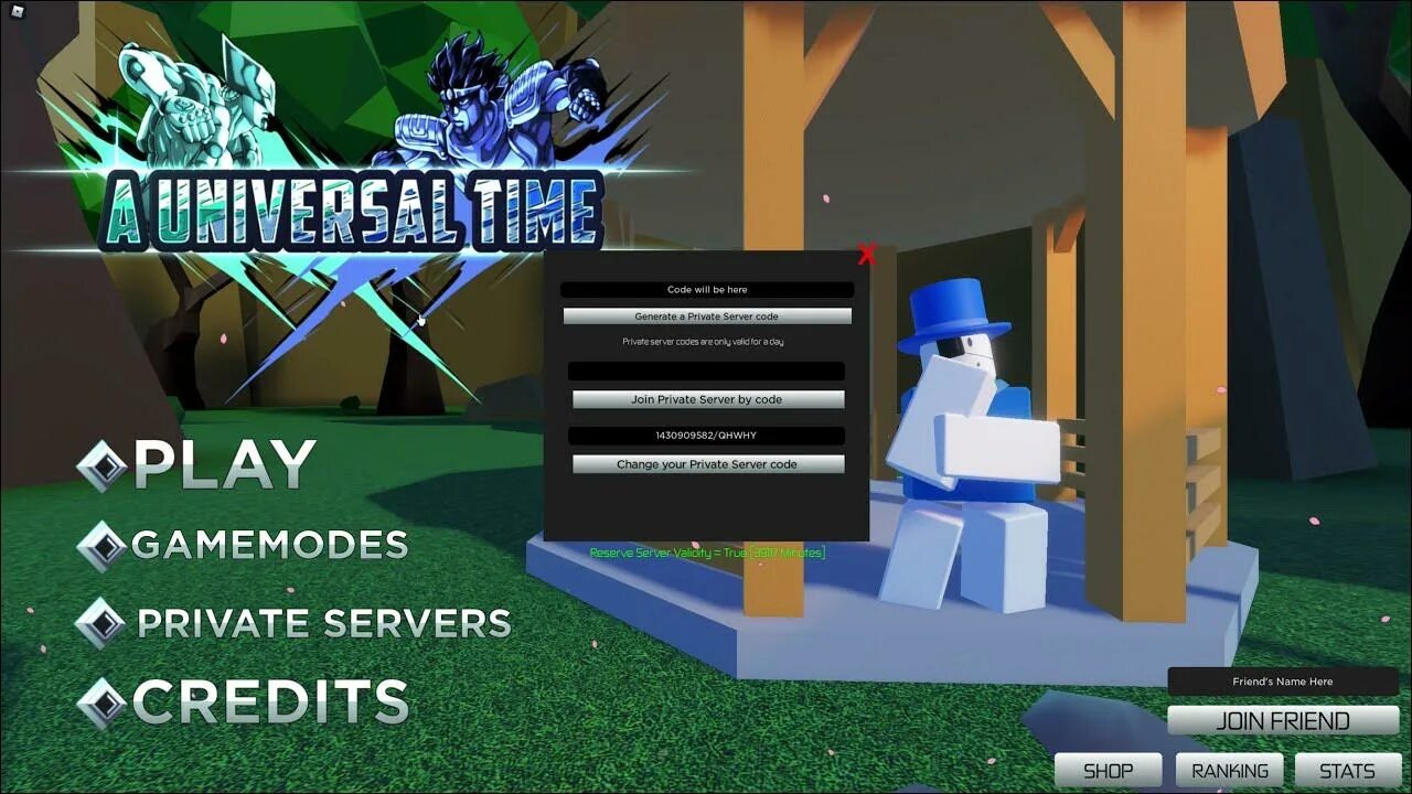 Тайм аут сервера. Приватный сервер a universal time. вип сервер. вип серваки аут. roblox aut private server codes.
