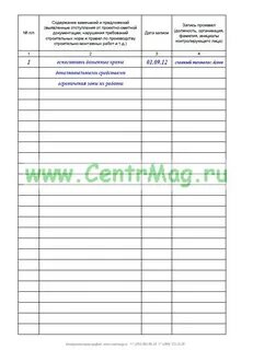 Журнал предложений