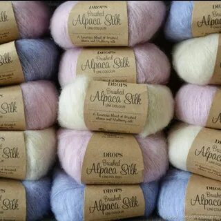 Drops brushed alpaca silk