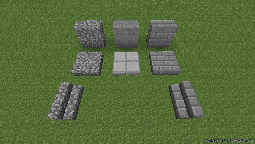 Stone craft. Каменные кирпичи крафт 1.18.1. Замшелый булыжник в майнкрафт. Гладкий каменный блок крафт. Каменный полублок.