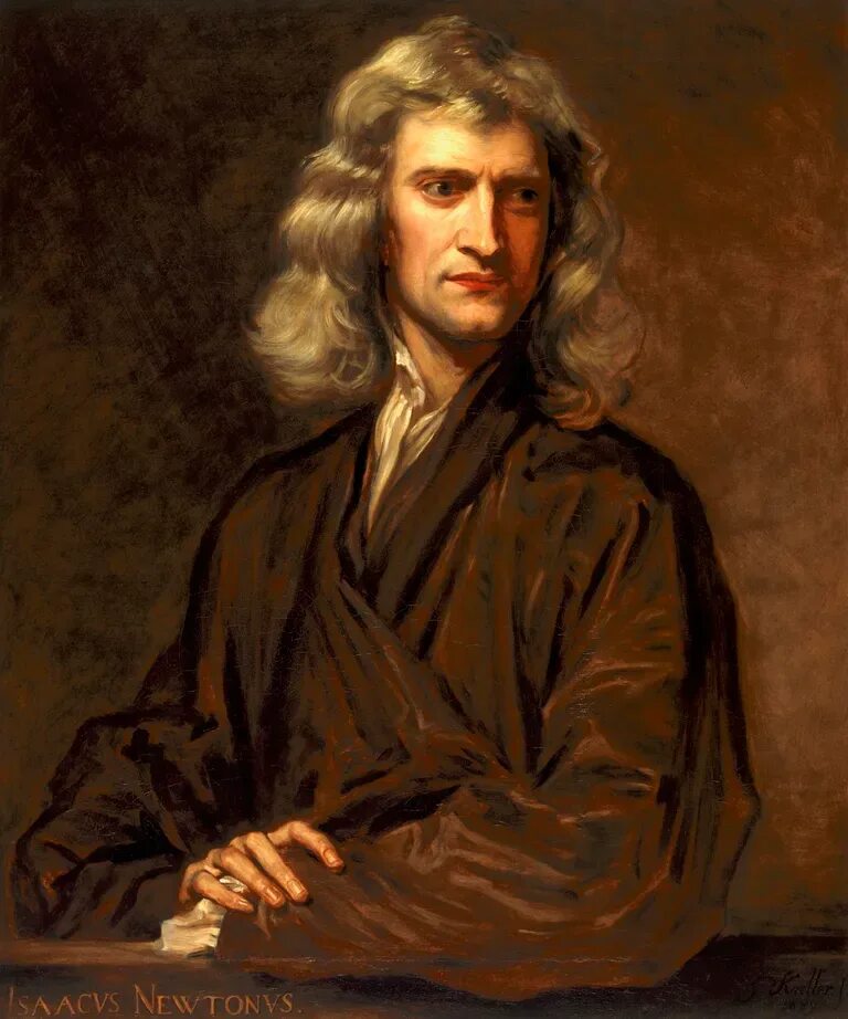 Учитель ньютона. Ньютон портрет.