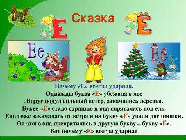 Текст с е 1 класс. Сказка про букву е. Сказка про букву е и ё. Буквы в сказках. Сказка про букву ё 1 класс.