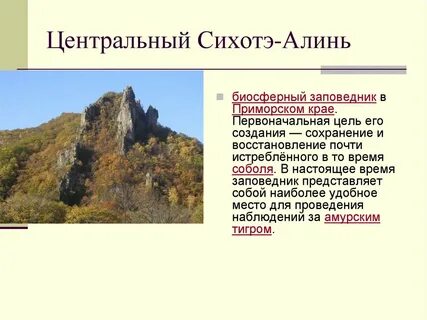 В какую эпоху образовались горы сихотэ алинь