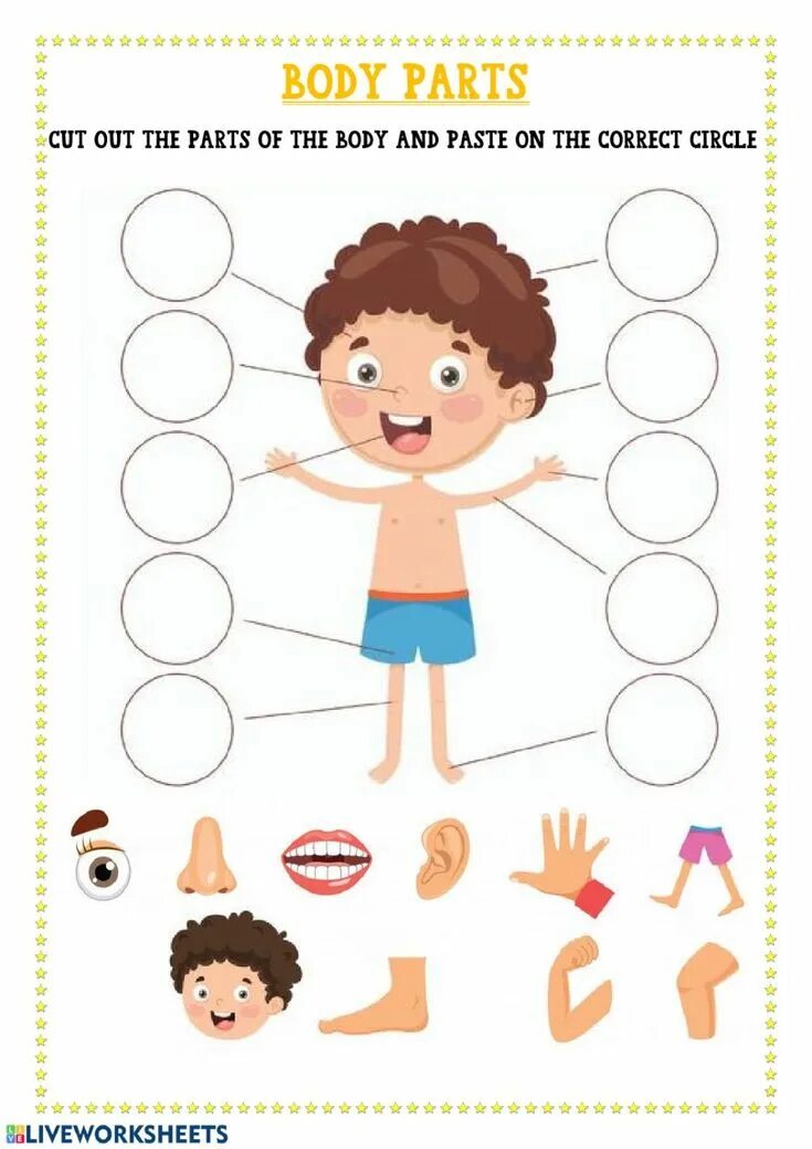I control my body. Body parts для детей.