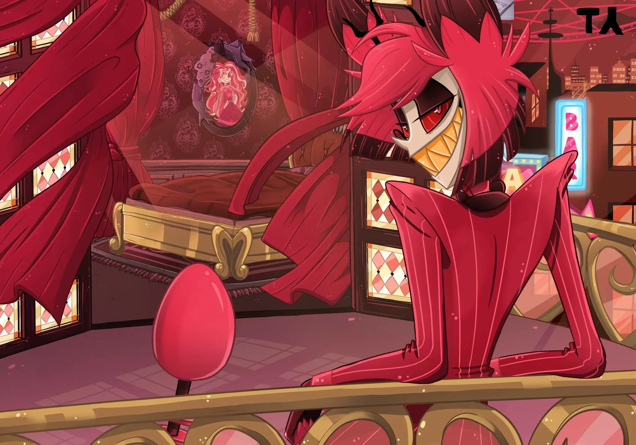 Let s begin alastor. Аластор чиби. Let s begin alastor. Аластор отель хазбин улыбка. Аластор отель хазбин.