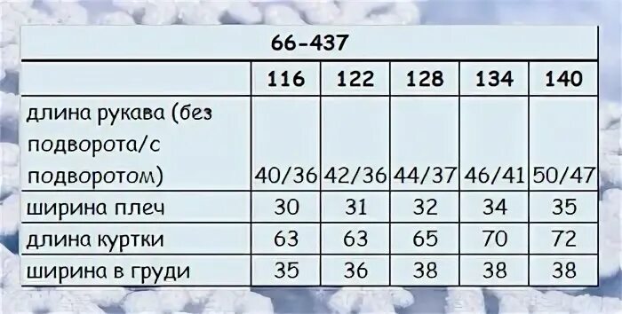 Размер на рост 140