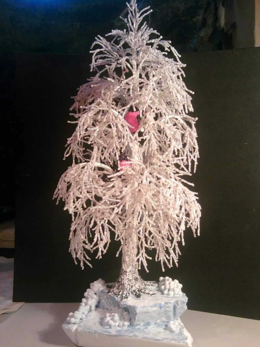 снежное дерево из бисера. зимние деревья своими руками для детского. зимние деревья своими руками для детского. зимние деревья своими руками для детского. поделка зимнее дерево своими руками.