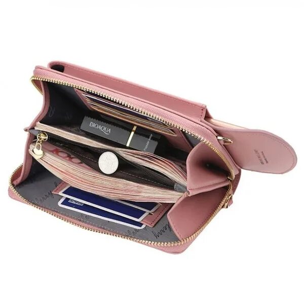 Women Wrist Large Capacity Multi-Slots Wallet Shoulder Phone Bag Sale - Banggood