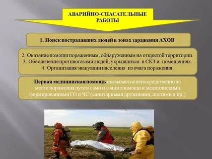 Этапы спасения при аварийно спасательных работах