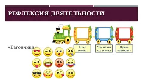 Рефлексия на занятии в детском саду