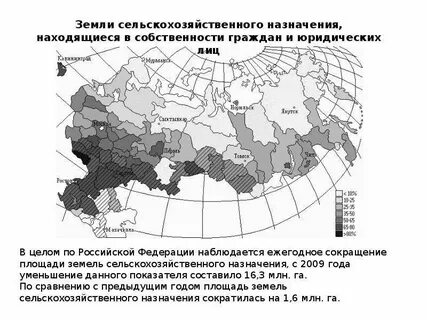 Земли сельскохозяйственного назначения находятся