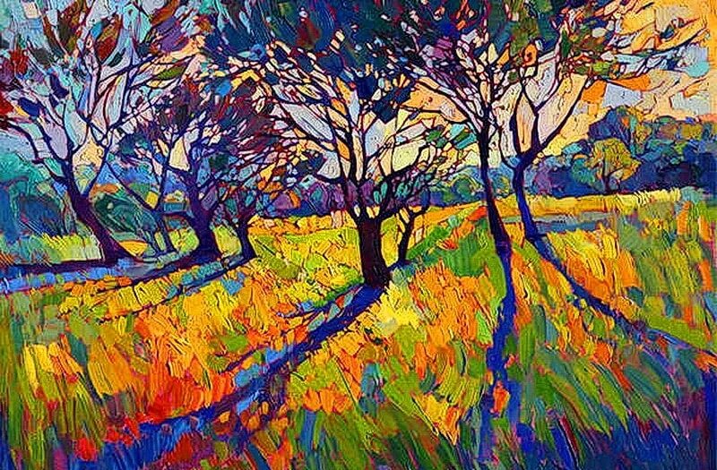 Техники используемые в живописи. Эрин Хансон Импрессионист. Импрессионизм Erin Hanson. Хэнсон Эрин художники-Импрессионисты. Эрин Хансон Erin Hanson картины.