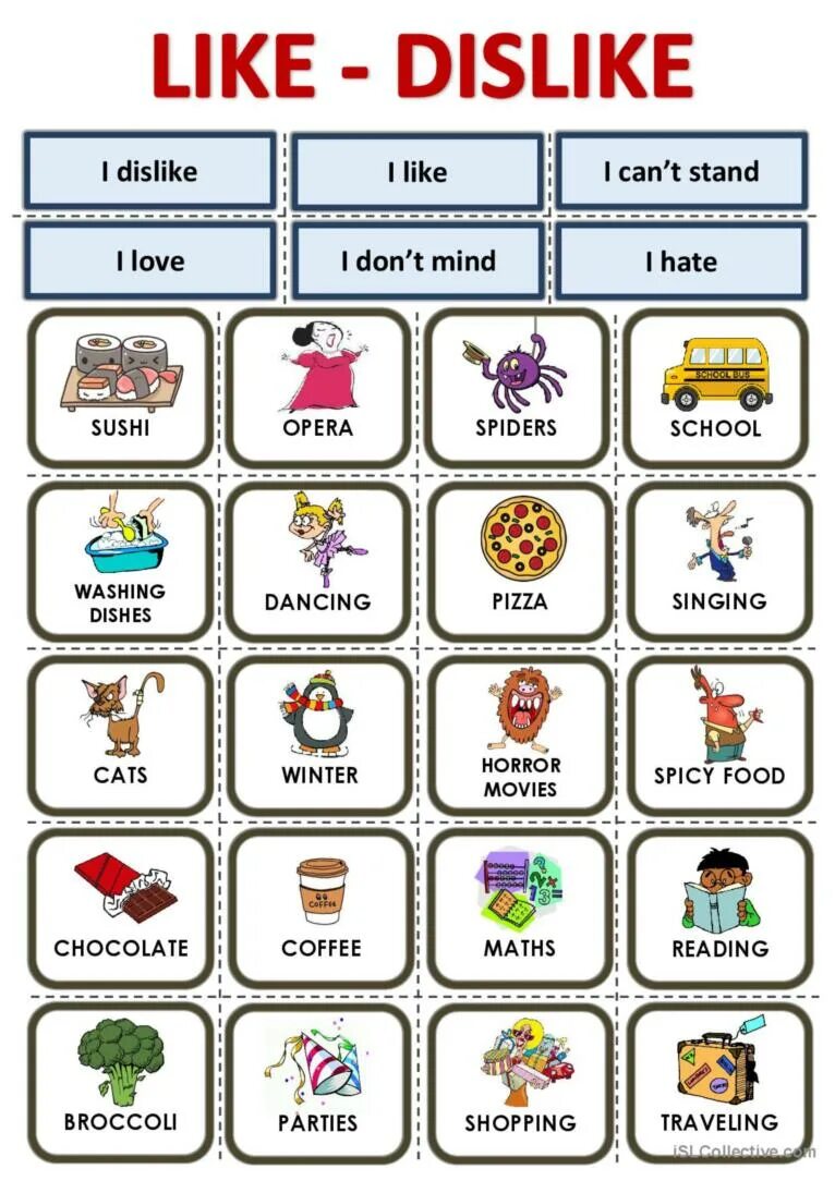 Words that doesn t. Worksheet like+ing для детей. Английский games/ Worksheets. Likes Dislikes в английском. Карточки like Dislike.