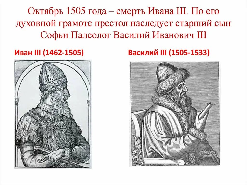 Судьба василия 3. Василии III (1505-1533 гг.)..