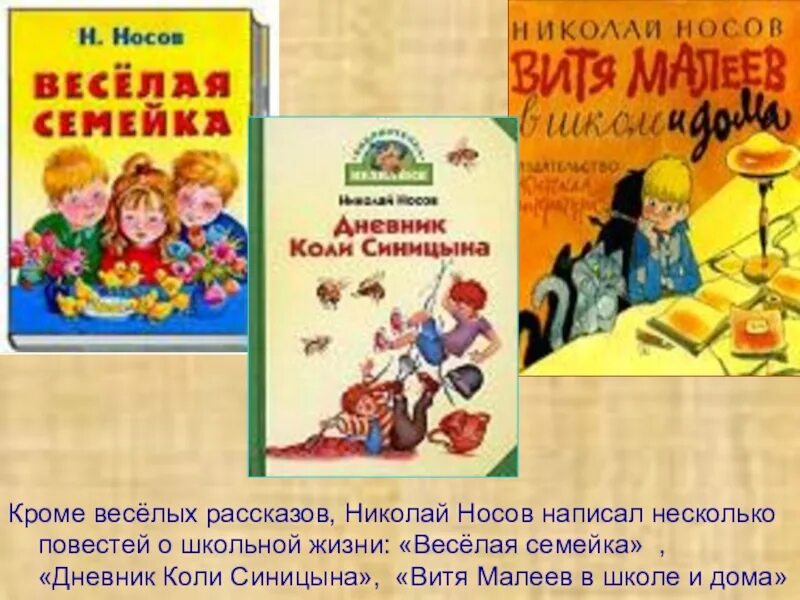 Произведения Носова веселая семейка. Сочинение на тему веселая семейка. Носов веселая семейка презентация.