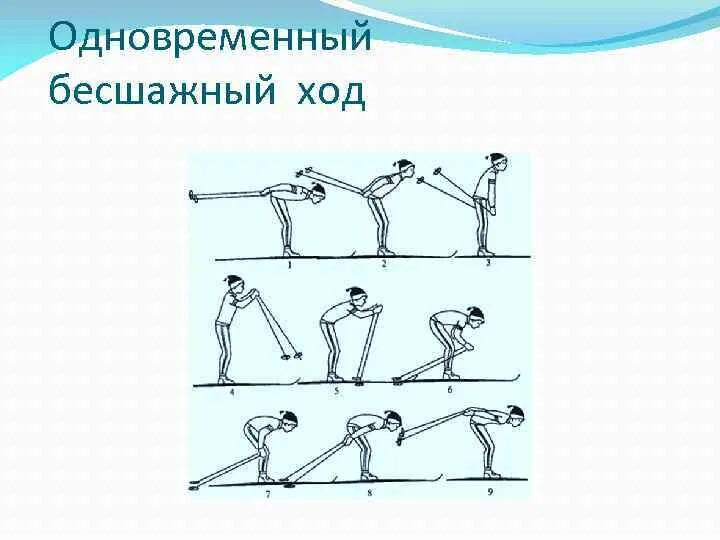 Техника выполнения классических ходов. Одновременный бесшажный лыжный ход техника. Бесшажный ход одновременный двухшажный ход.