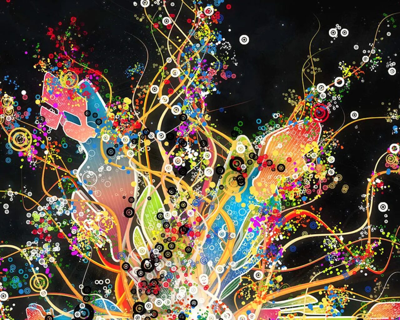 Кислотные узоры. Цветная абстракция. Кислотный фон. Мелкая абстракция. Психоделические краски.