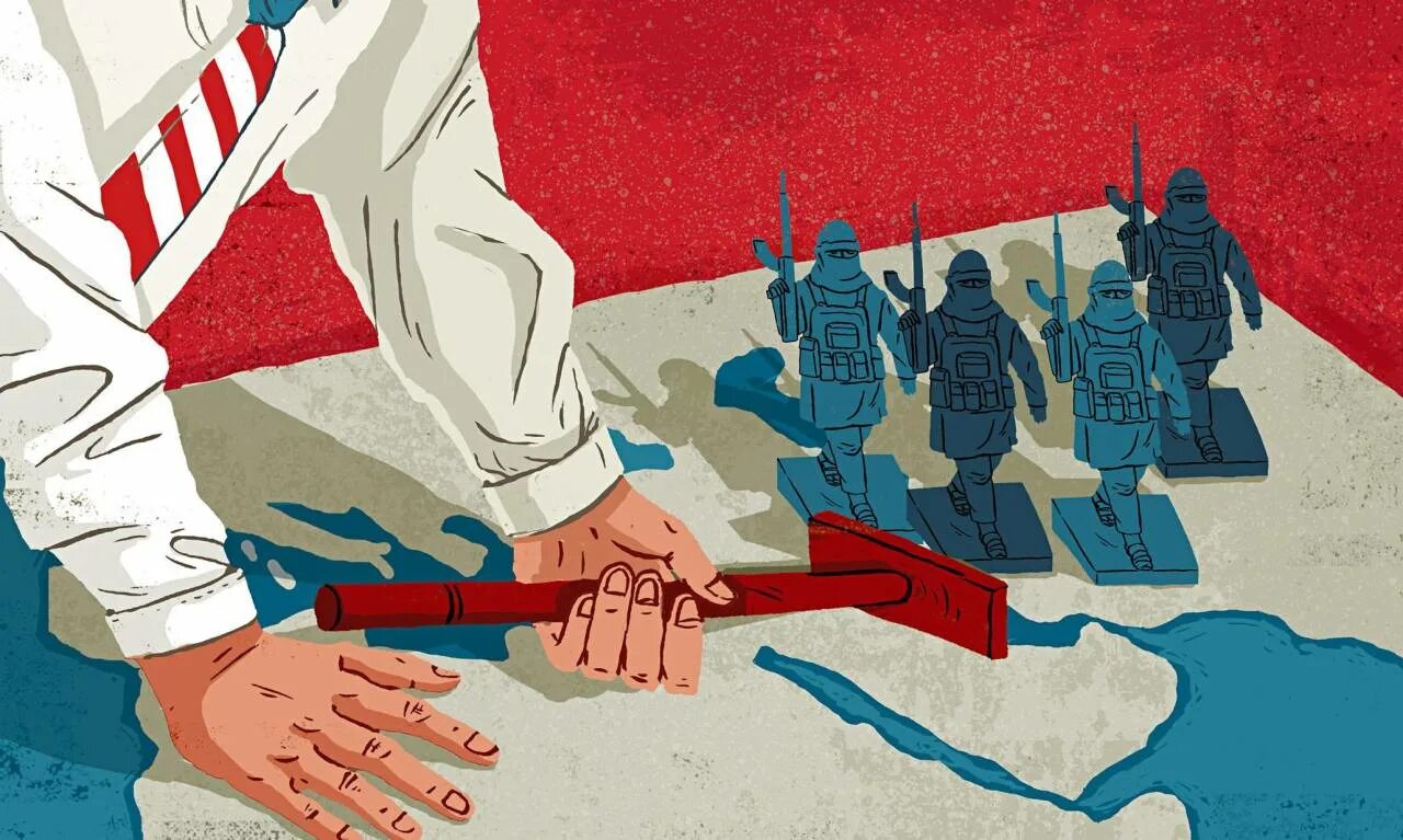 Военный конфликт арт. Политика иллюстрации.