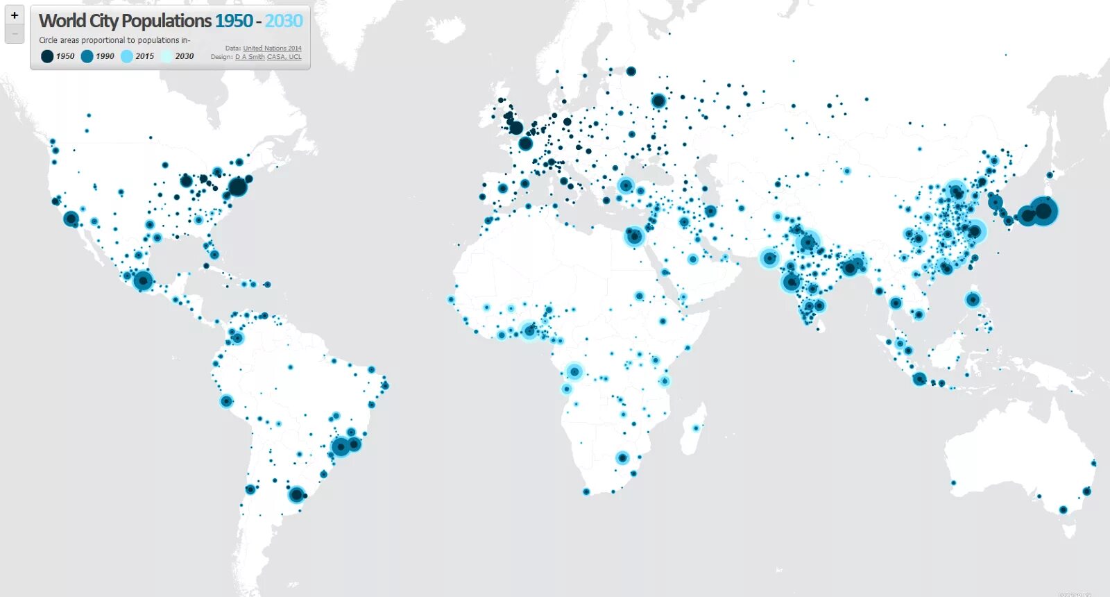 Dataset Map. United Nations, World urbanization. City population country