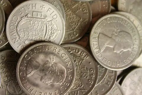 Старинная английская монета 7 букв