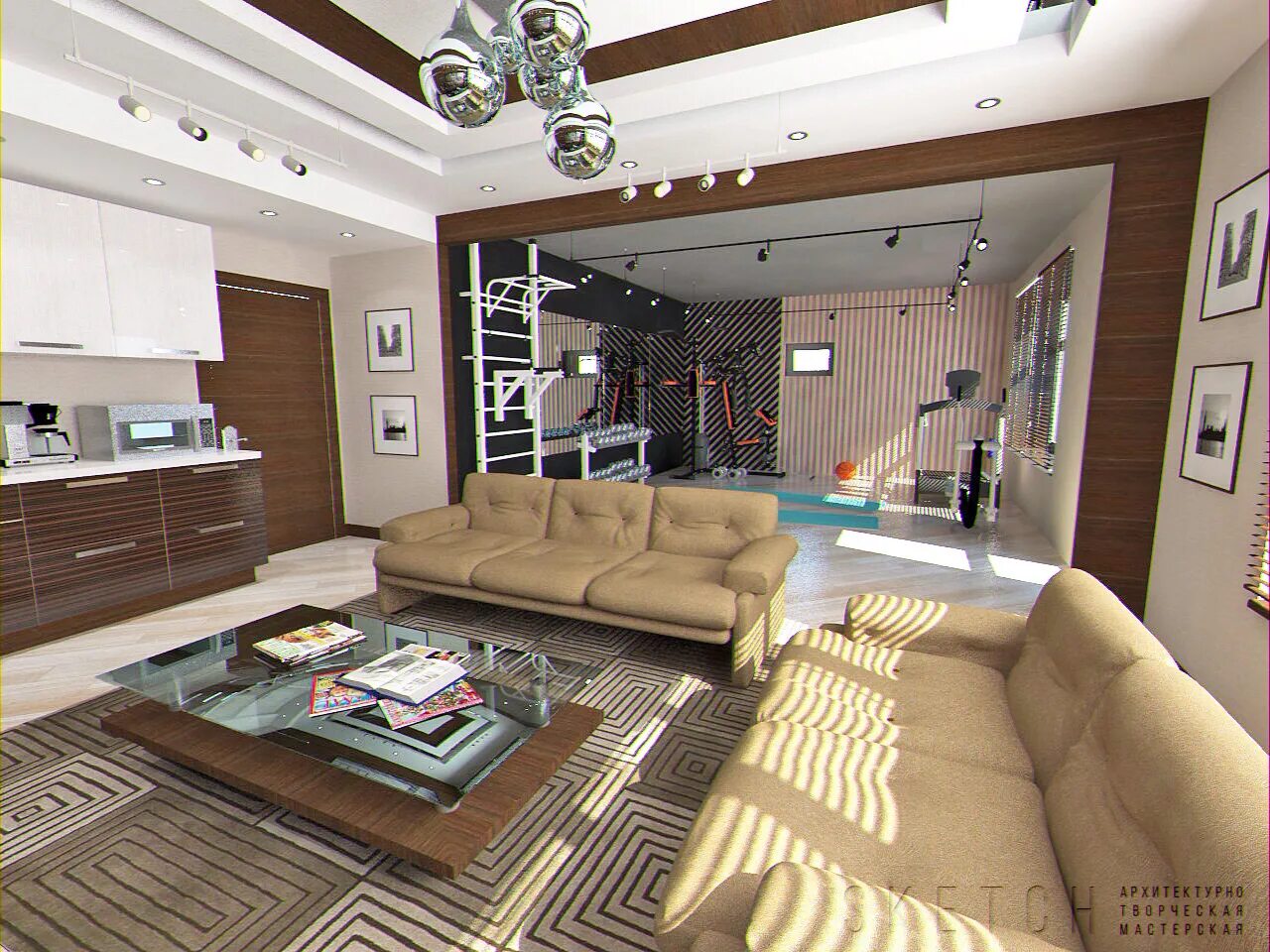 Студия афроплетения интерьер. Красивый интерьер спальни. Дизайнерские плакаты. Autodesk 3ds max. Design 2015.