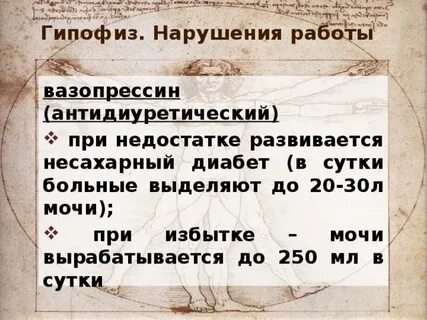 К чему приводит недостаток вазопрессина