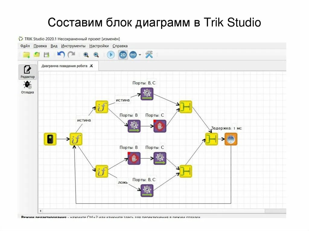 Следующая задача создать пользователей. Схема робота Trik Studio. Язык блочных диаграмм. Блок-диаграммы примеры. Схемы в трик студио.