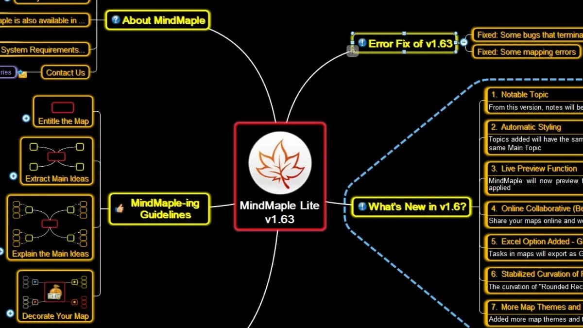 MINDMAPLE. Логотип программы Mind Maple. Fix some bugs