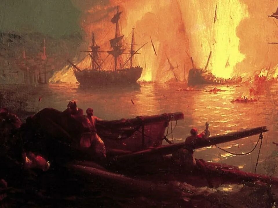 Картина айвазовского бой. Айвазовский чесменское сражение 1770. чесменский бой 1848 айвазовский. чесменская битва картина айвазовского.