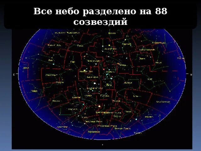 Небесную сферу условно разделили на созвездий. 88 созвездий. все небо разделено на созвездий. все 88 созвездий названия. на сколько созвездий разделено небо.