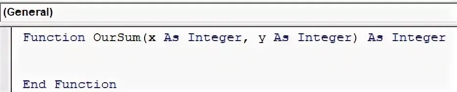 User defined function. User defined function