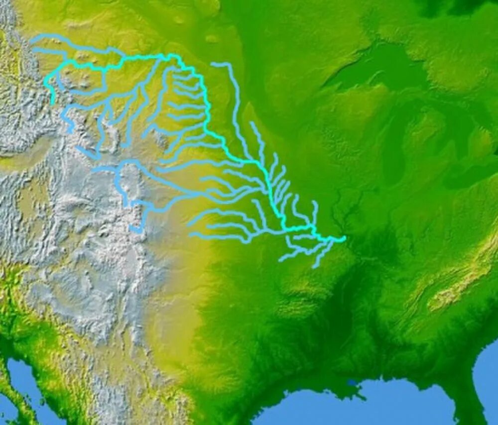 Миссури в какой океан. Водосборный бассейн Миссисипи. Долина реки Миссури. Река Миссисипи из космоса. Долина реки Миссисипи.